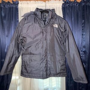 The North Face Men's Navy Hooded Puffer Jacket